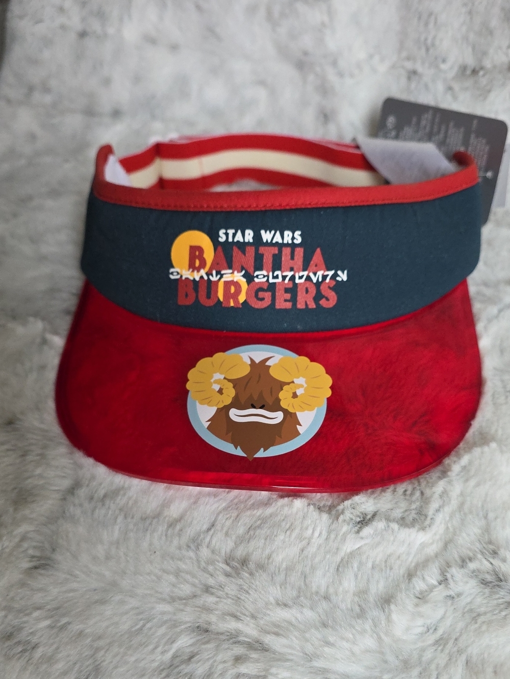 Star Wars Adult Red and Navy Bantha Burgers Visor